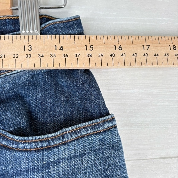 Eileen Fisher Women's Dark Denim Straight Leg Stretch Jeans Organic Cotton Sz 8 - Picture 2 of 10